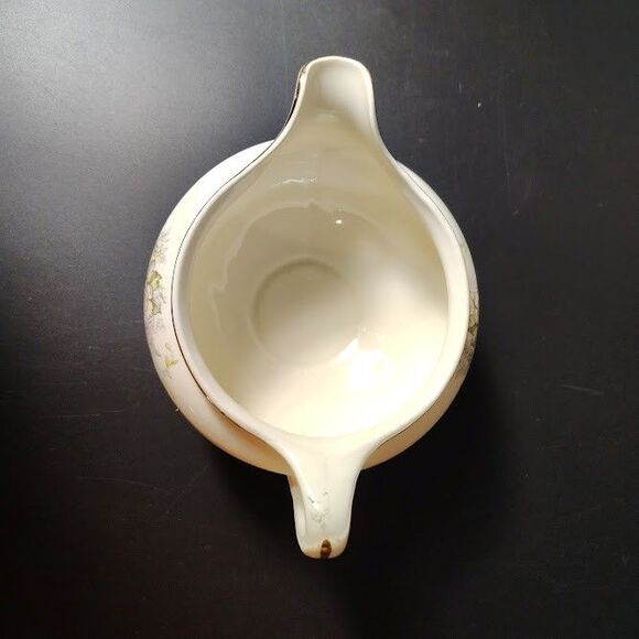 Homer Laughlin Eggshell Nautilus Pink Rose Creamer H 49 N 9 Vintage 1949 - Picture 4 of 5